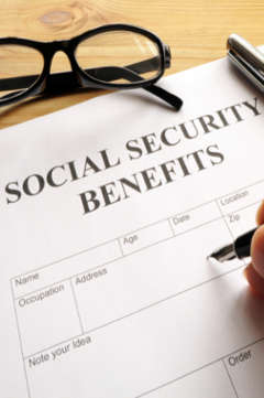 Social Security Benefits form