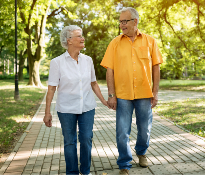 couple taking a walk